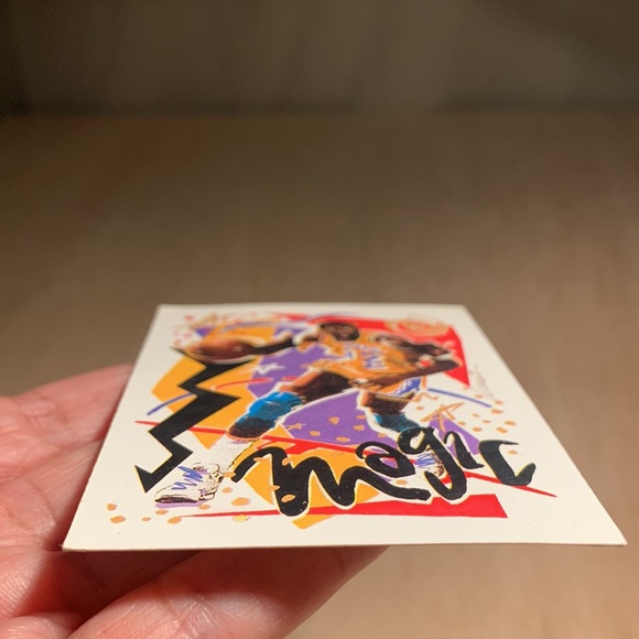 1990 NBA Hoops Magic Johnson Art Checklist Rare LA Lakers vintage collectible - Picture 7 of 17